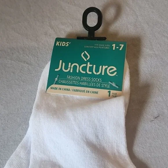 🏖 Kids Frilly Lacy Fashion Dress Socks - Picture 2 of 2